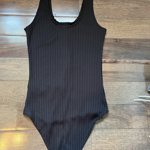 NWOT Black button up body suit - Picture 2 of 3